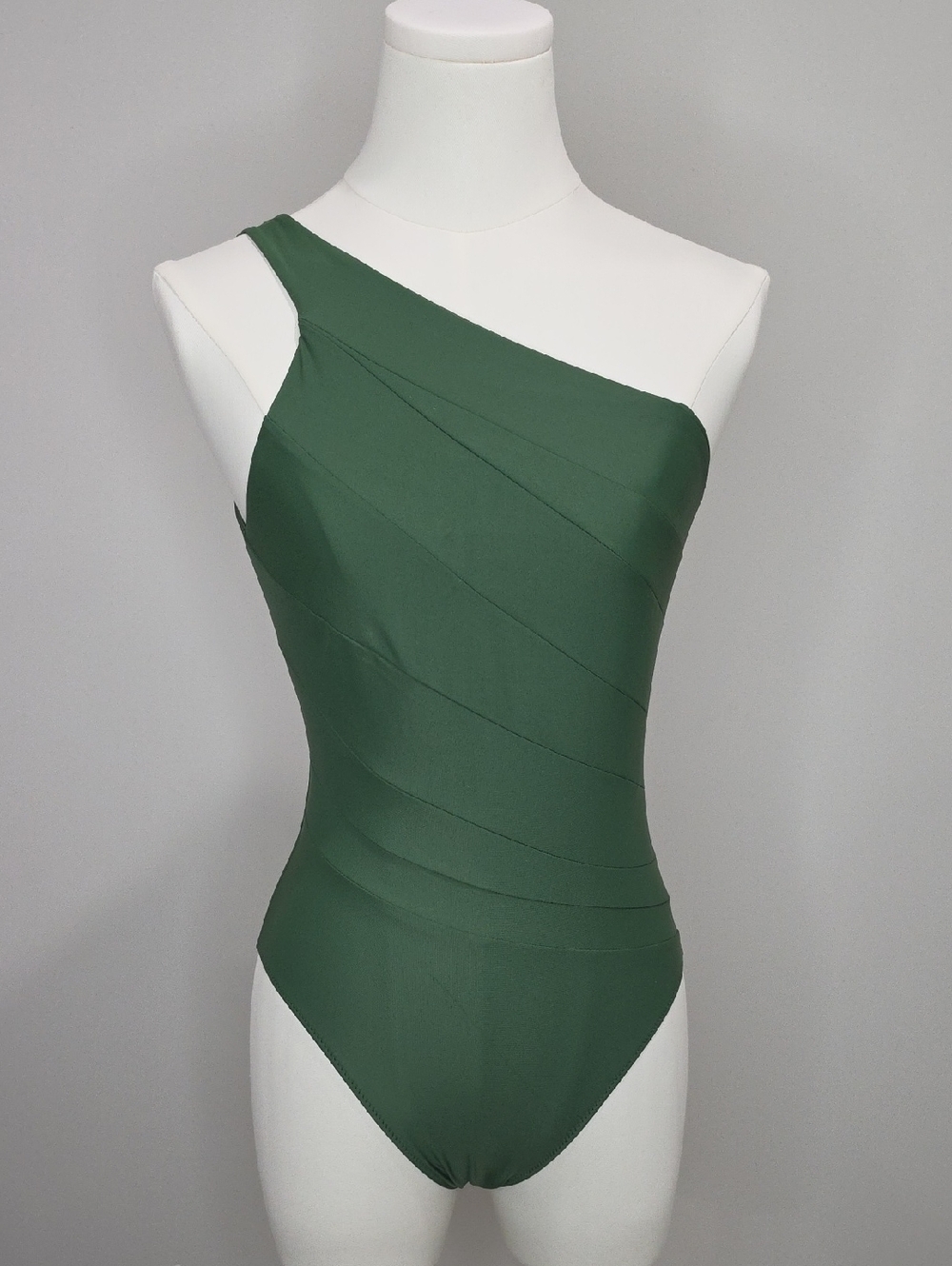 Summersalt Sidestroke One-Piece Swimsuit Small Olive Green Swimwear - Picture 4 of 7